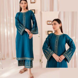 Elegant Lawn Heavy Embroidered Dress Embroidery Trouser (2 PCs Suite)  2024 (Unstitched) (DRL-1580)