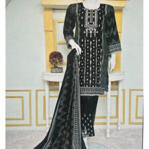Lawn Sequence Heavy Embroidered Dress With Lawn Printed Dupatta (Unstitched) (DRL-1699)