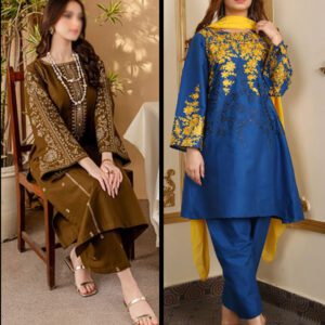 Pack Of 2 - 2 PCs Heavy Embroidered Lawn Dress (Deal-97)