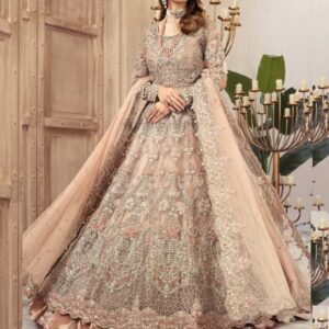 Wedding Embroidered Net Long Maxi 2024 (Unstitched) (CHI-580)