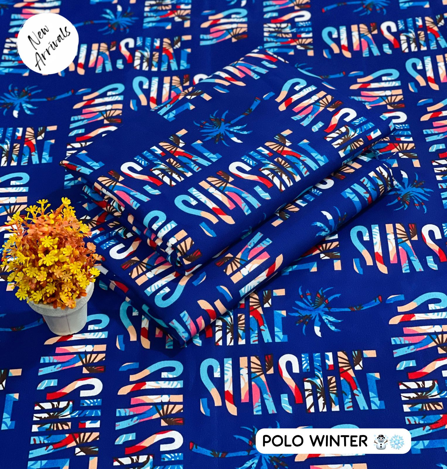 Floral Print 2-Piece Set - Polo Winter | Digital Printed Shirt & Trouser