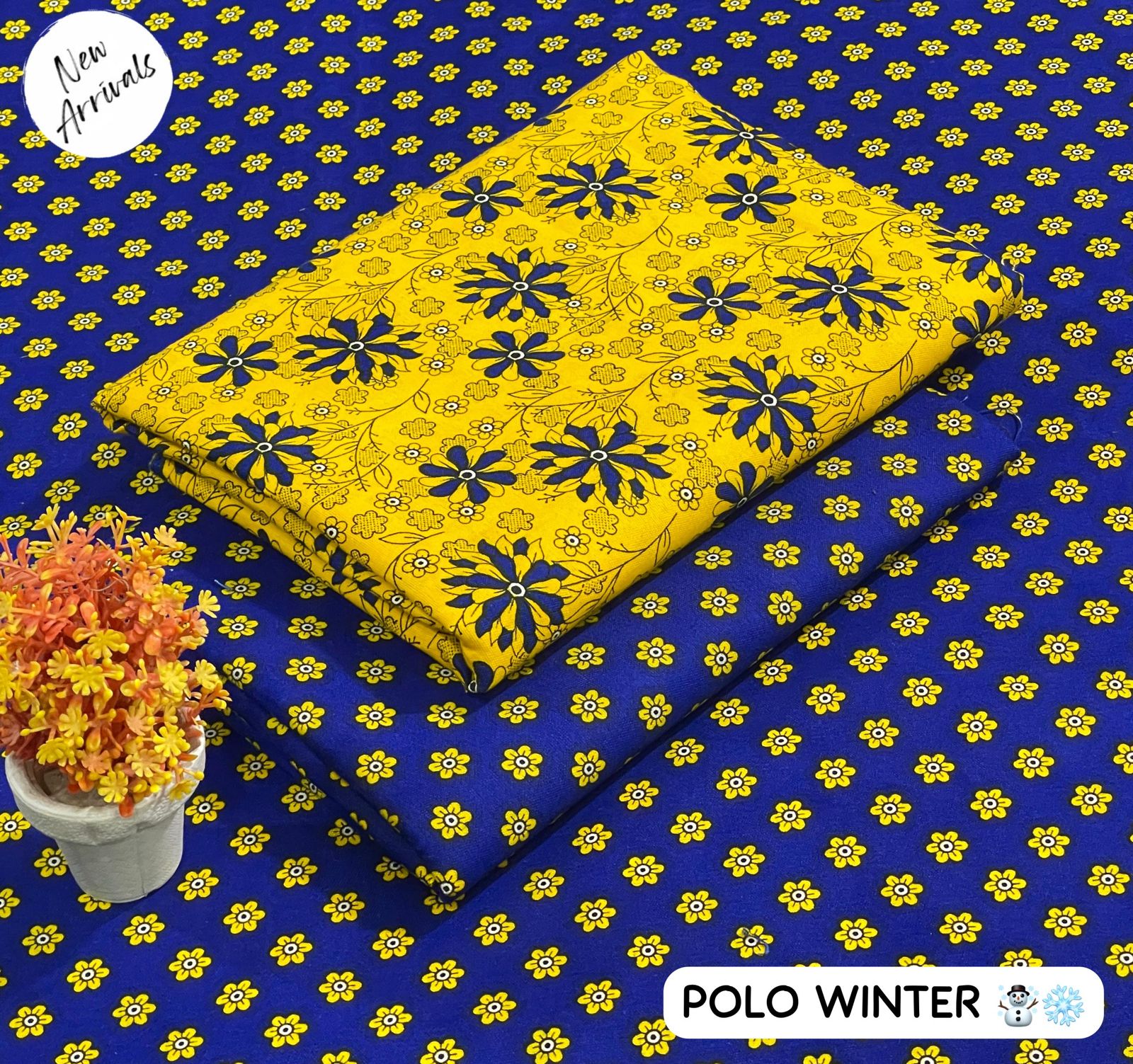 Floral Print 2-Piece Set - Polo Winter | Digital Printed Shirt & Trouser