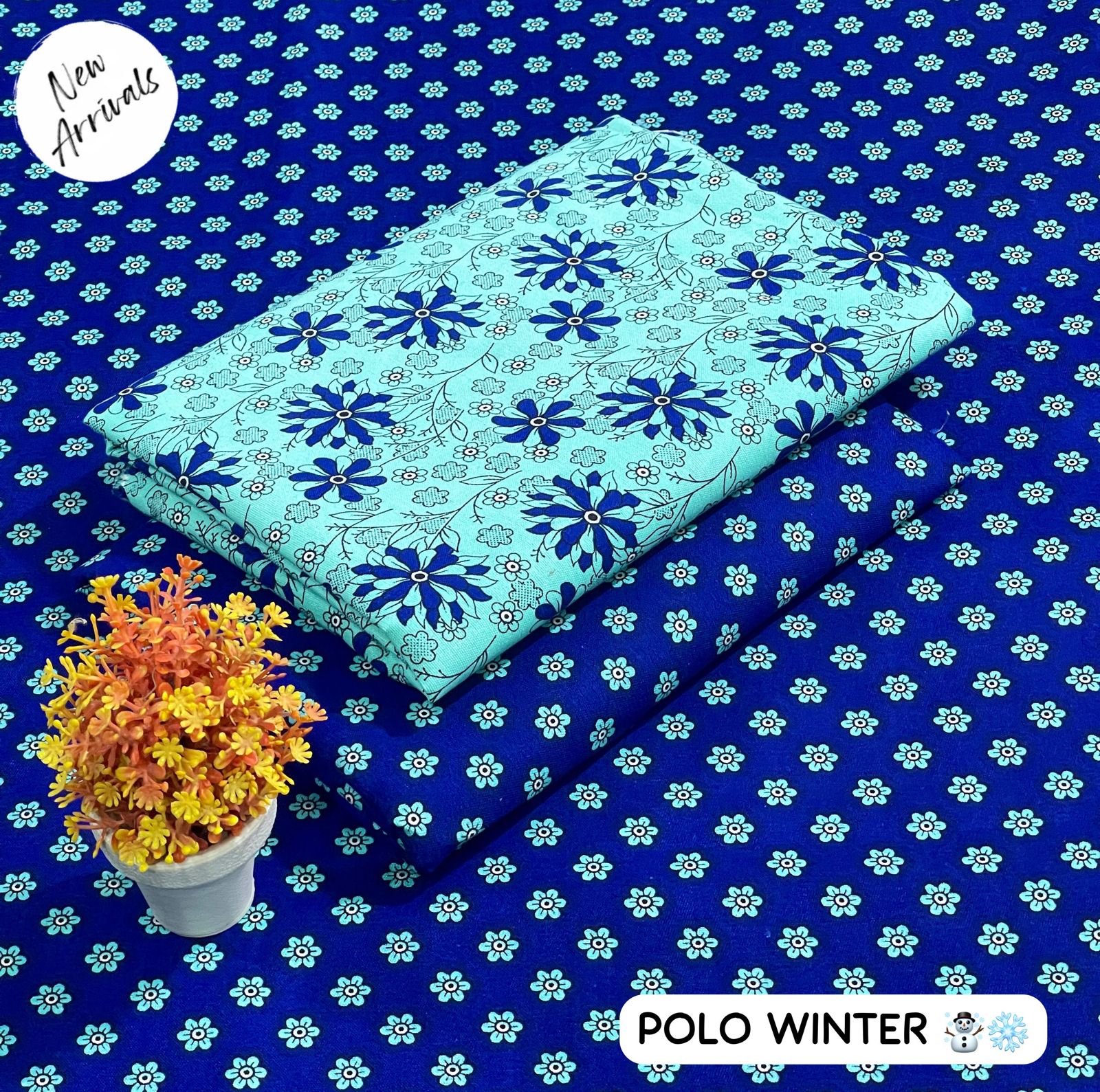 Floral Print 2-Piece Set - Polo Winter | Digital Printed Shirt & Trouser