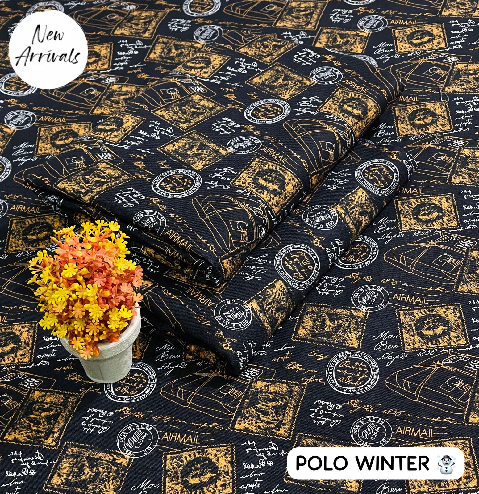 Floral Print 2-Piece Set - Polo Winter | Digital Printed Shirt & Trouser