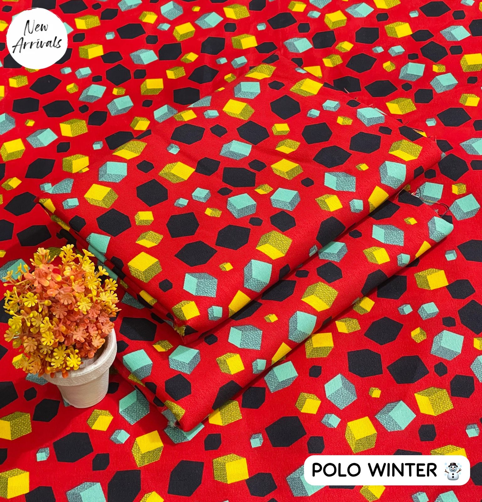 Floral Print 2-Piece Set - Polo Winter | Digital Printed Shirt & Trouser
