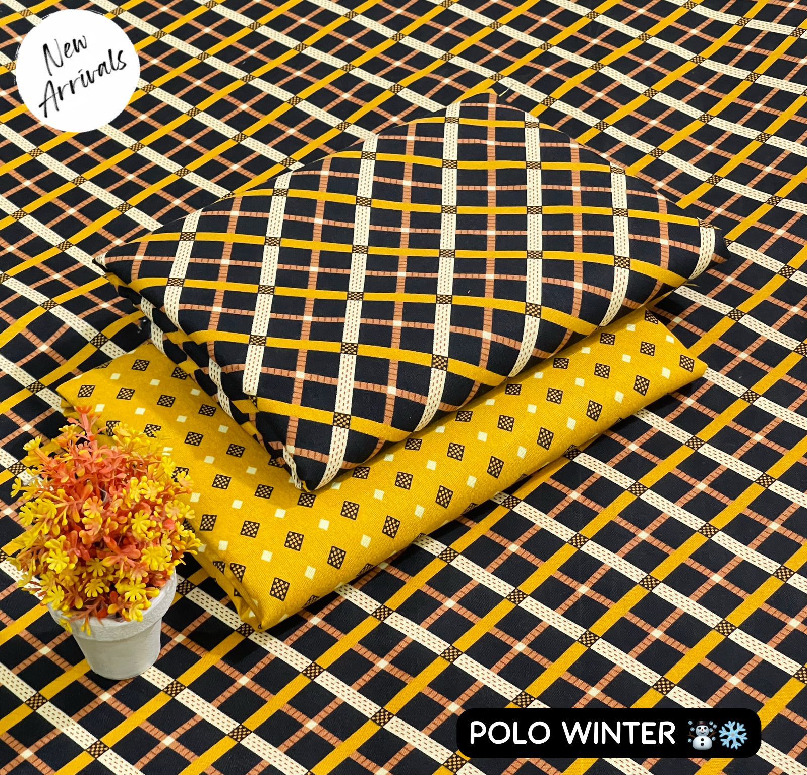 Floral Print 2-Piece Set - Polo Winter | Digital Printed Shirt & Trouser