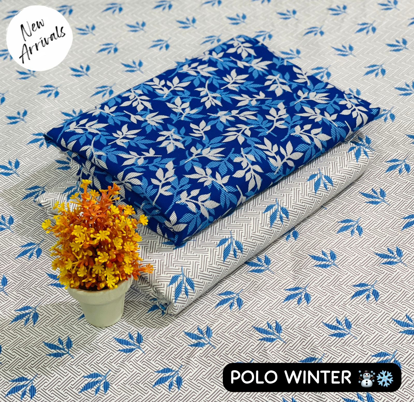 Floral Print 2-Piece Set - Polo Winter | Digital Printed Shirt & Trouser