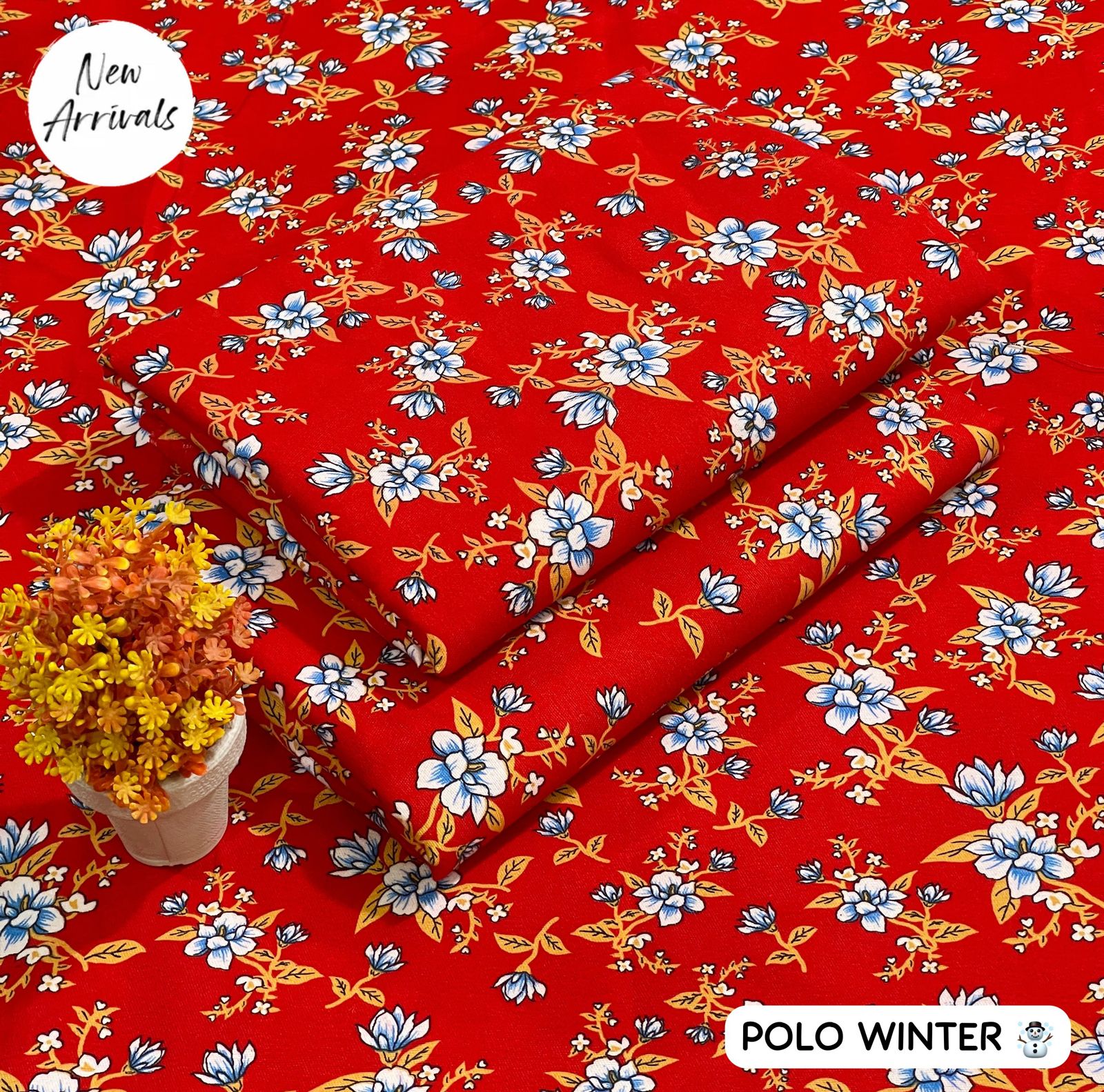Floral Print 2-Piece Set - Polo Winter | Digital Printed Shirt & Trouser