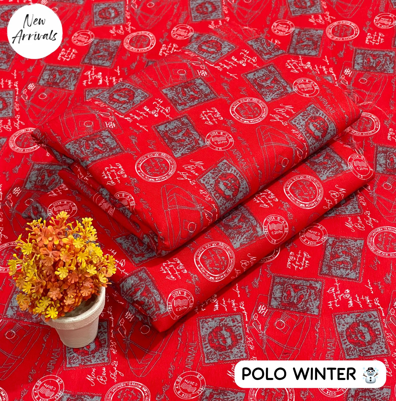 Floral Print 2-Piece Set - Polo Winter | Digital Printed Shirt & Trouser
