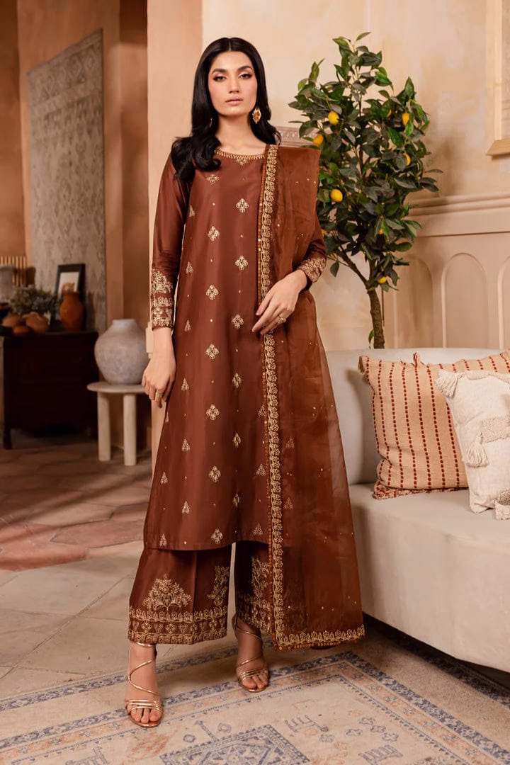 Baroque, Unstiched 3 Piece lawn Printed Suit (OSA)